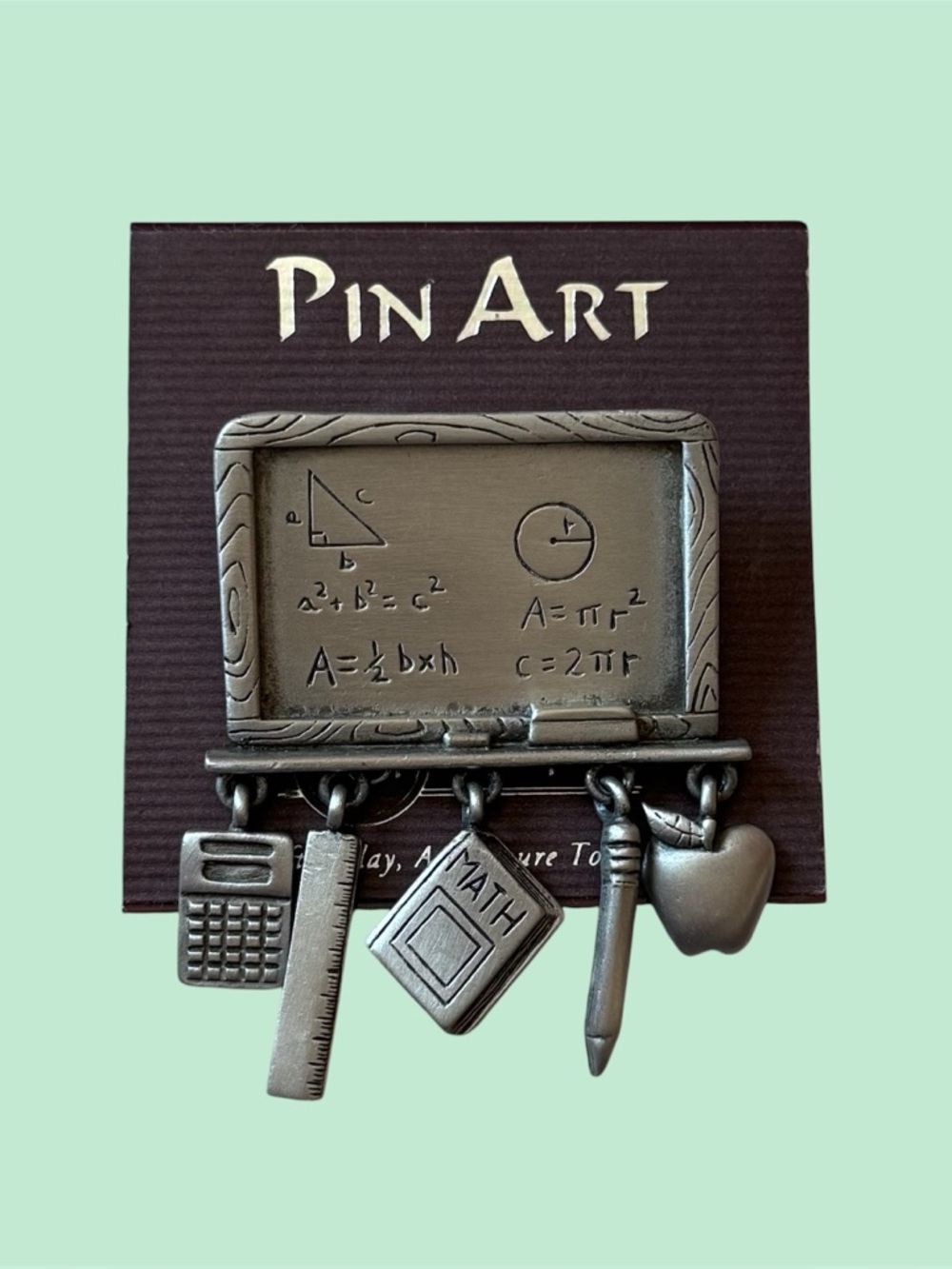 New Vintage Math-Themed Teacher Pin Accessory